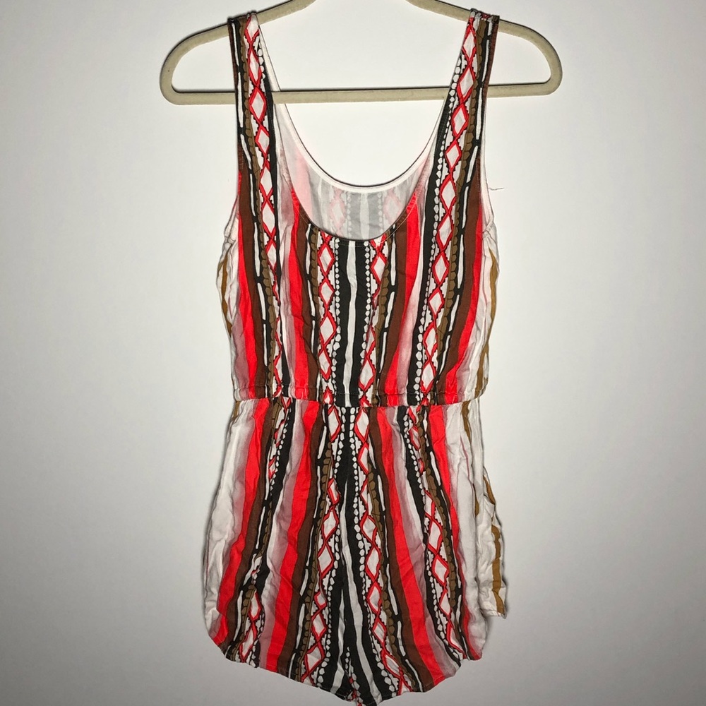 Etiquette | Aztec Tribal Print Tie Waist Romper